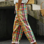 ZENARIA – COMFORTABLE CHECKERED PANTS